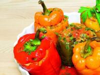 Paprika isi panggang: resep dengan foto